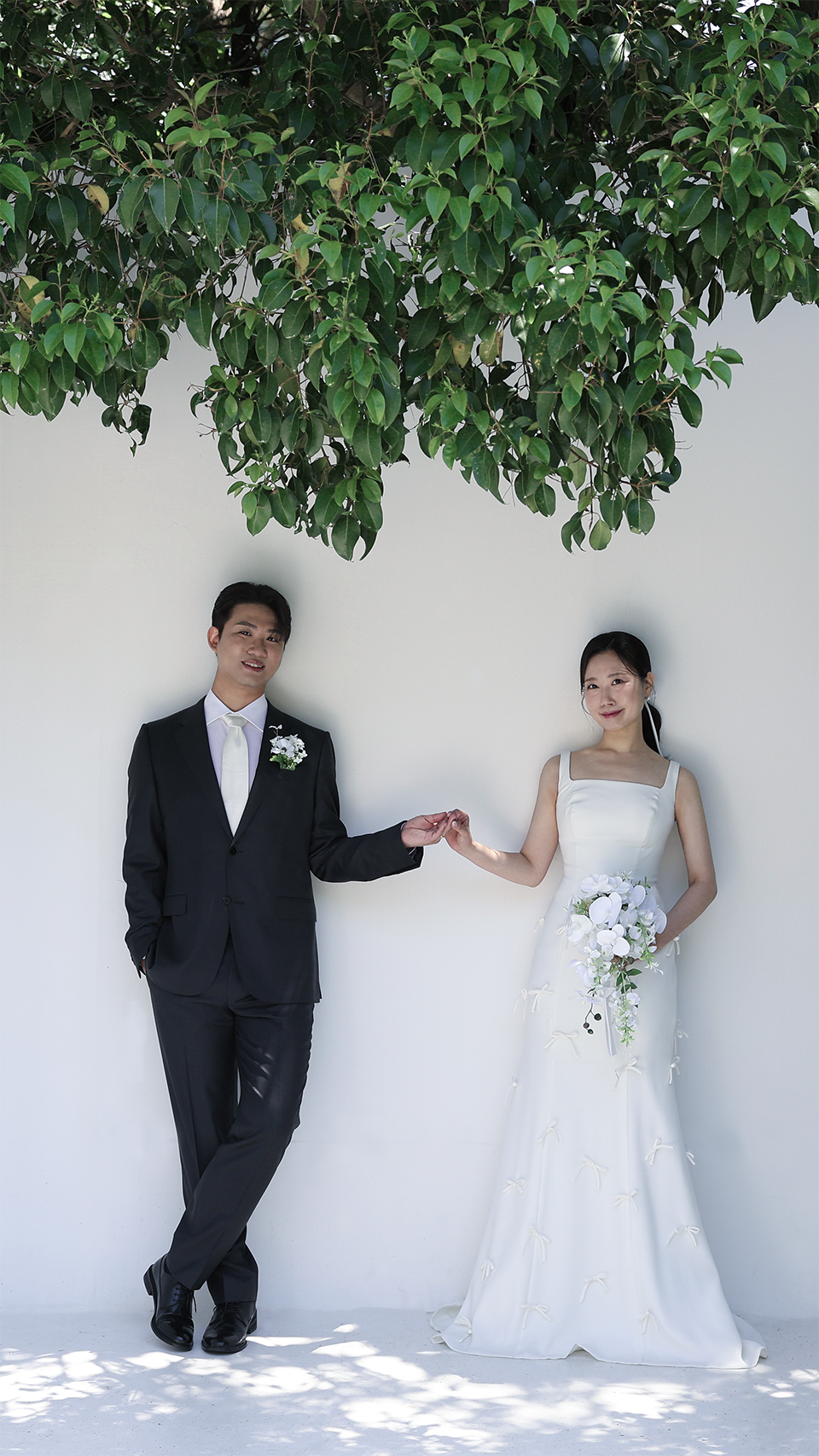 신랑과 신부의 웨딩 사진